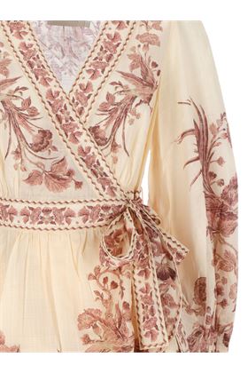 Beige/multicolour woman dress Zimmermann | 1469DSS243CREAM/PINK BIRD